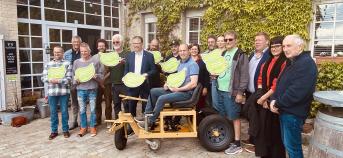 De promotoren van de nieuwe negen LEADER-microprojecten van LAG Pajottenland+